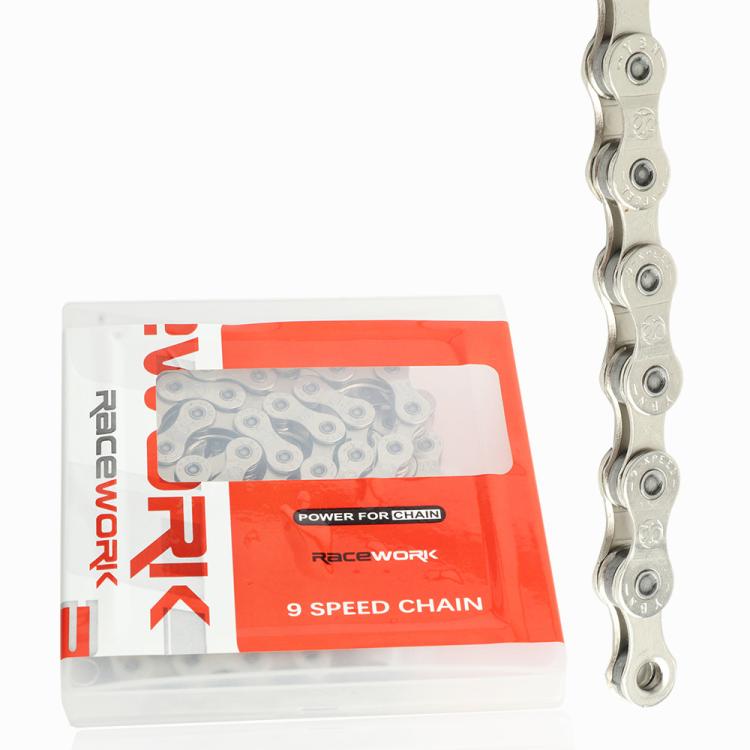 RACEWORK 136-section EPT Anti-rust Electric Bicycle Chain Power-assisted Bicycle Chain, Spec: 9-speed by RACEWORK
