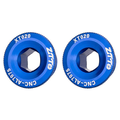 2pcs ZTTO Bicycle Aluminum Alloy Crank Cover Mountain Bike Crank Screws, Style: M20 Blue by ZTTO