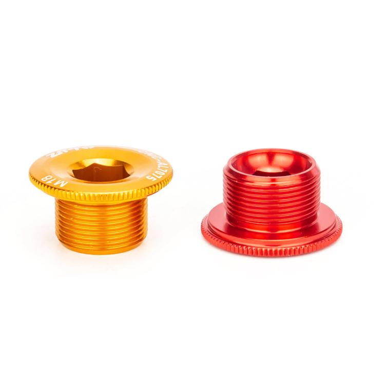 2pcs ZTTO Bicycle Aluminum Alloy Crank Cover Mountain Bike Crank Screws, Style: M19 Red by ZTTO