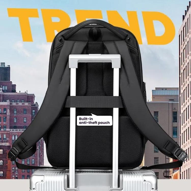 Wiersaam Men Waterproof Anti-Theft Business Backpack Travel Laptop Bag With USB Charging Port & Password Lock Large by wiersaam