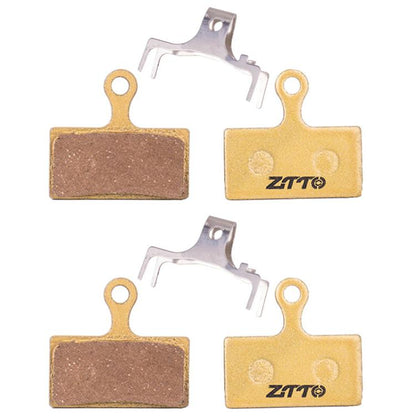 2pairs ZTTO Mountain Bike Full Metal Copper Base Lining Oil Disc Block Brake Pad, Model: MJ-01F by ZTTO