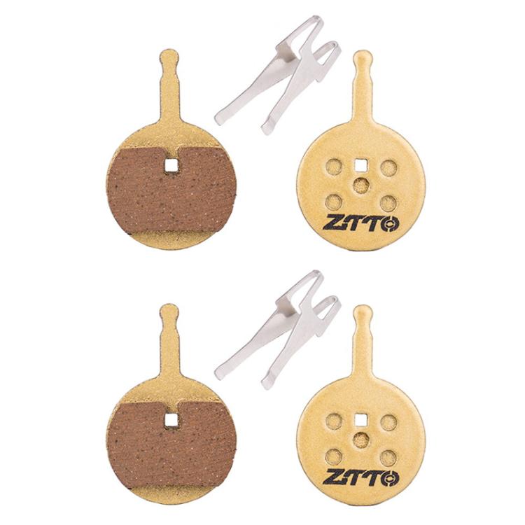 2pairs ZTTO Mountain Bike Full Metal Copper Base Lining Oil Disc Block Brake Pad, Model: MJ-02B by ZTTO