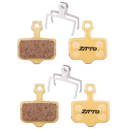 2pairs ZTTO Mountain Bike Full Metal Copper Base Lining Oil Disc Block Brake Pad, Model: MJ-02D by ZTTO