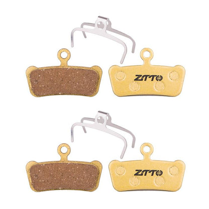 2pairs ZTTO Mountain Bike Full Metal Copper Base Lining Oil Disc Block Brake Pad, Model: MJ-02F by ZTTO