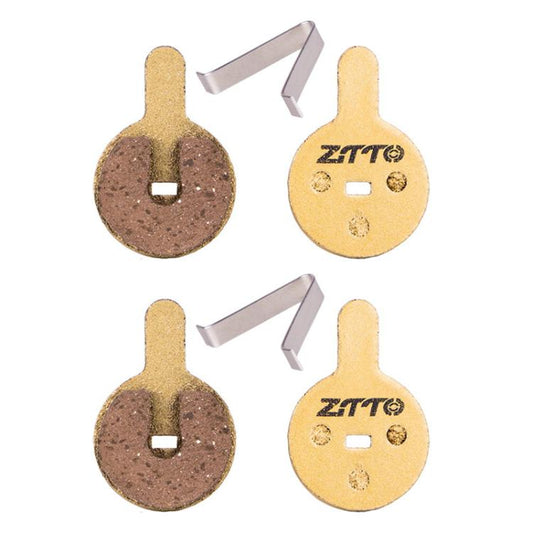 2pairs ZTTO Mountain Bike Full Metal Copper Base Lining Oil Disc Block Brake Pad, Model: MJ-07C With Hole by ZTTO