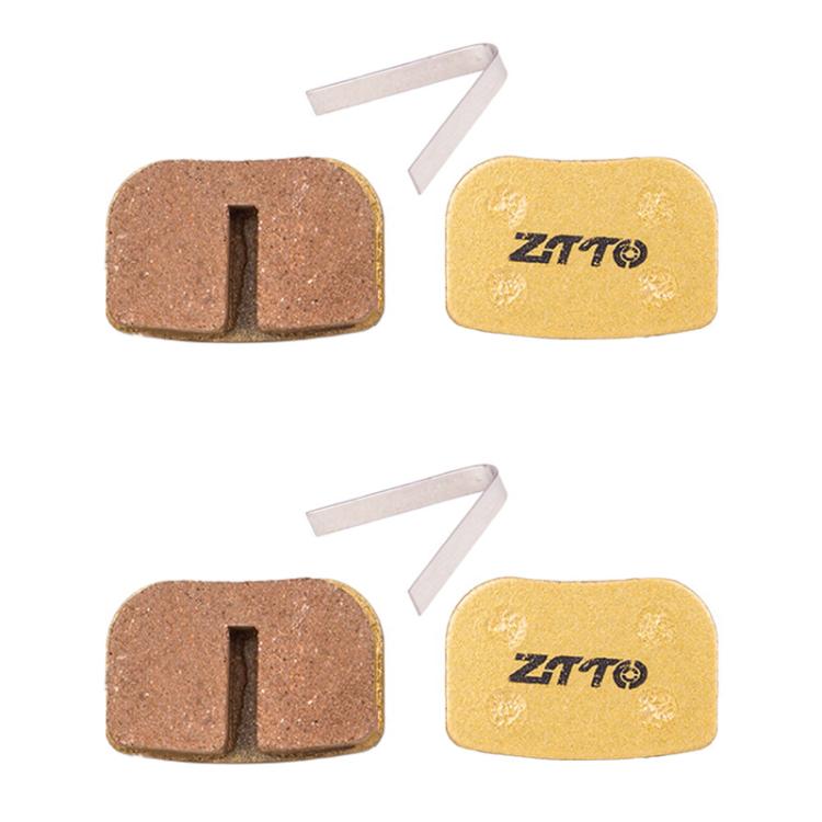 2pairs ZTTO Mountain Bike Full Metal Copper Base Lining Oil Disc Block Brake Pad, Model: MJ-08B by ZTTO