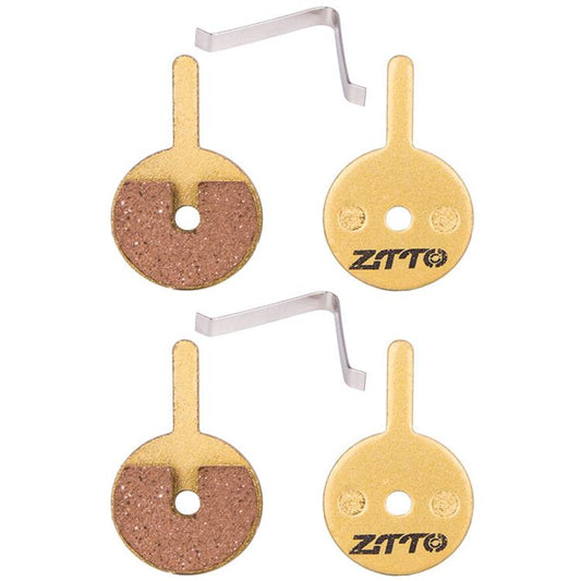 2pairs ZTTO Mountain Bike Full Metal Copper Base Lining Oil Disc Block Brake Pad, Model: MJ-11G by ZTTO