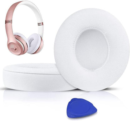 For Beats Solo3 / Solo2 Headphones Ear Pads Sponge Cover, Spec: Wireless White by bashfashion