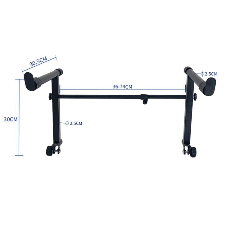 Electronic Piano Raised Stand Piano Keyboard Universal Double Layer Raised Stand Musical Instrument Accessories(Black) by bashfashion