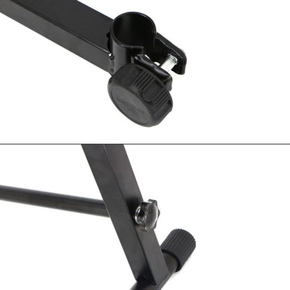 Electronic Piano Raised Stand Piano Keyboard Universal Double Layer Raised Stand Musical Instrument Accessories(Black) by bashfashion