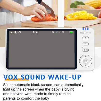 5 inch 1080P HD Baby Watcher Baby Monitor Camera EU Plug by bashfashion