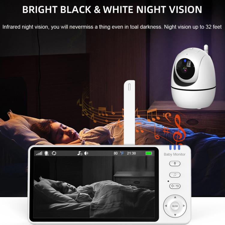 5 inch 1080P HD Baby Watcher Baby Monitor Camera UK Plug by bashfashion