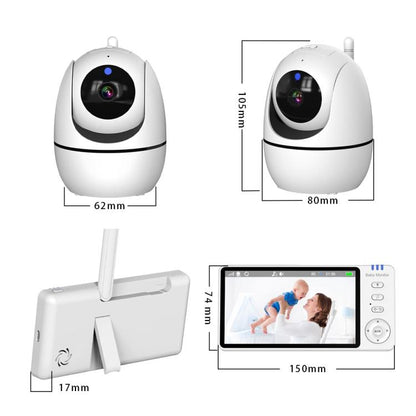 5 inch 1080P HD Baby Watcher Baby Monitor Camera UK Plug by bashfashion