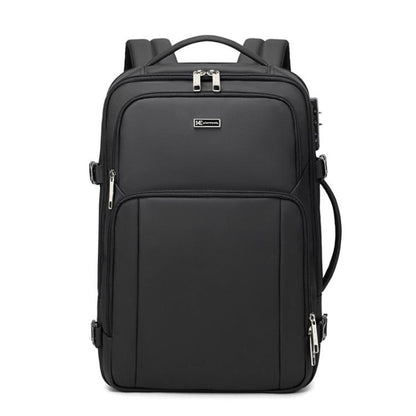 Wiersaam Men Anti-Theft Business Laptop Backpack 15.6 Inch Computer Bag With USB & Type-C Charging Ports(Black) by Wiersaam
