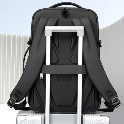 Wiersaam Men Anti-Theft Business Laptop Backpack 15.6 Inch Computer Bag With USB & Type-C Charging Ports(Gray) by Wiersaam