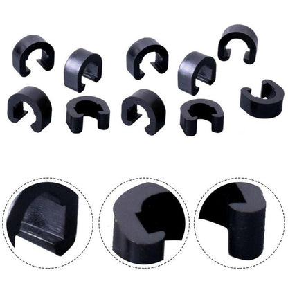 50pcs ZTTO Bicycle Plastic C-Clips Mountain Bike Shifter Cable Brake Clamps by ZTTO