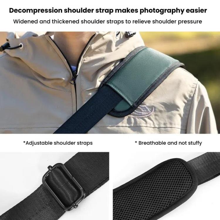 Cwatcun D99 Medium Shoulder Camera Bag Multi-functional Casual Color Clash Lightweight Storage Bag by Cwatcun