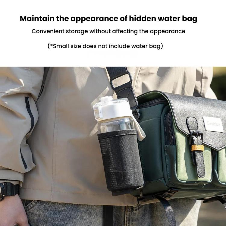 Cwatcun D99 Small Shoulder Camera Bag Multi-functional Casual Color Clash Lightweight Storage Bag by Cwatcun