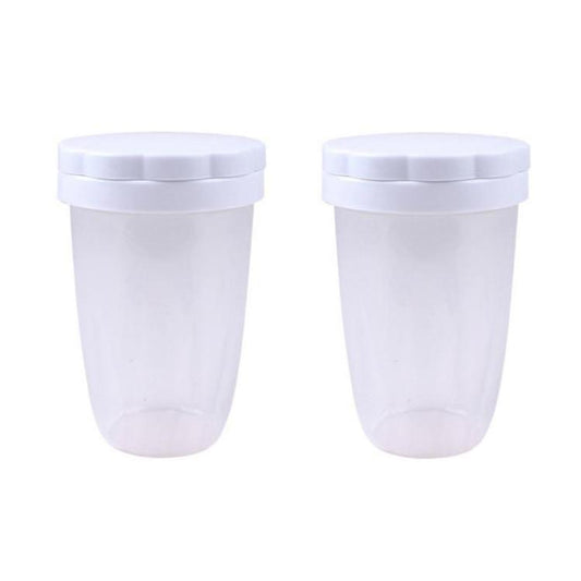 2pcs Plastic Baking Cocoa Powder Sprinkler Flour Sifter by bashfashion