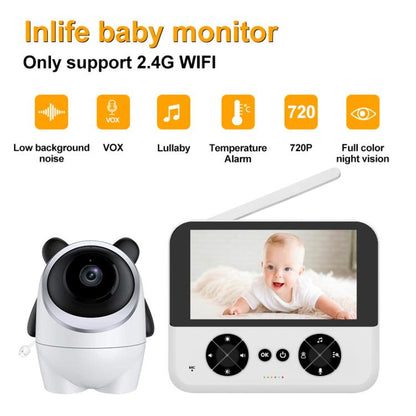 4.3 Inch IPS HD Display 720P Baby Monitor US Plug by bashfashion