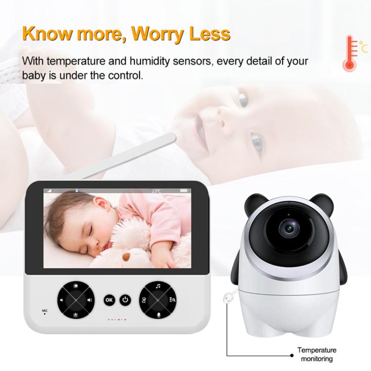 4.3 Inch IPS HD Display 720P Baby Monitor EU Plug by bashfashion