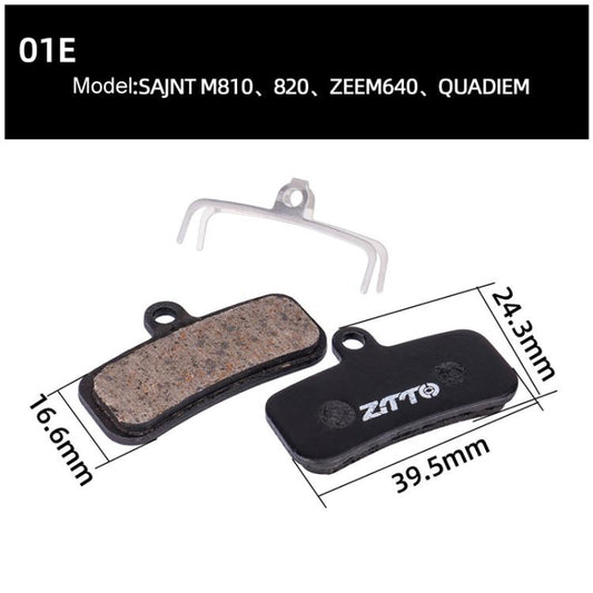 2pairs ZTTO Bicycle Disc Braking Pads Mountain Bike Semi-Metallic Resin Brake Pads, Model: MS-01E by ZTTO