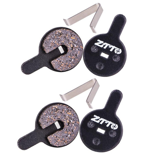 2pairs ZTTO Bicycle Disc Braking Pads Mountain Bike Semi-Metallic Resin Brake Pads, Model: MS-07C With Hole by ZTTO