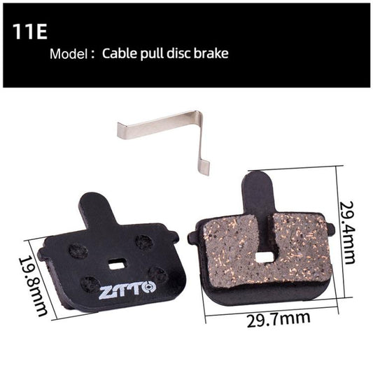2pairs ZTTO Bicycle Disc Braking Pads Mountain Bike Semi-Metallic Resin Brake Pads, Model: MS-11E by ZTTO