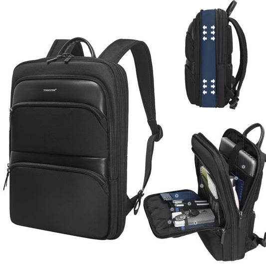 Tigernu T-B9121 15.6 Inch Men Expandable Waterproof Lightweight Laptop Backpack With Floating Zipper by Tigernu