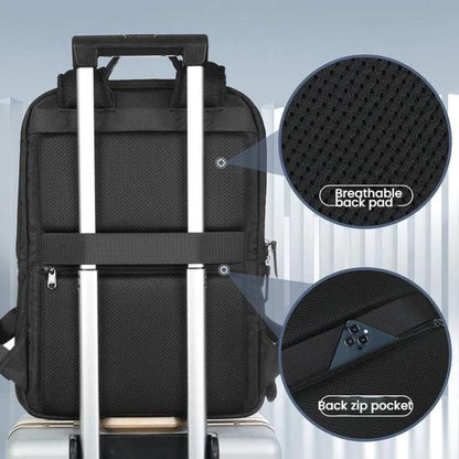 Tigernu T-B9121 15.6 Inch Men Expandable Waterproof Lightweight Laptop Backpack With Floating Zipper by Tigernu