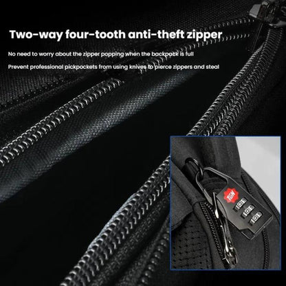 Tigernu 19-inch Expandable Men Anti-Theft Laptop Backpack with USB Charging Port, Headphone Hole & Comfort Shoulder Straps for Travel, Work Commute(Black) by Tigernu