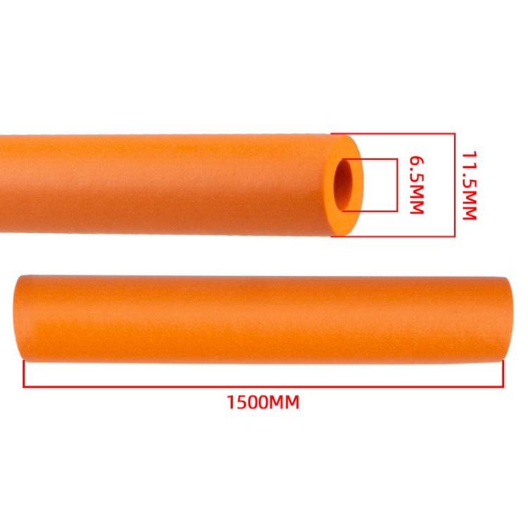2pcs ZTTO 1.5m Bicycle Brake Shifter Cable Anti-Rattle Soundproof Foam Tube(Orange) by ZTTO