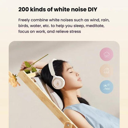 Soundcore H30i A3012 Headband Wireless Bluetooth Headset(White) by Soundcore