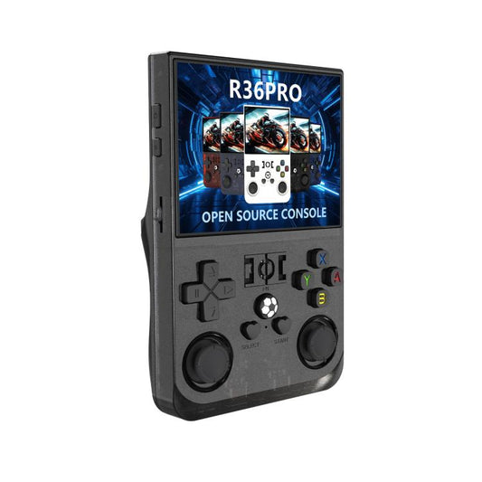 Portable Open Source GBA/FC Arcade Handheld Game Console, Size: 128G(Transparent Black) by bashfashion