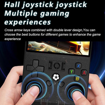 Portable Open Source GBA/FC Arcade Handheld Game Console, Size: 128G(Transparent Red) by bashfashion