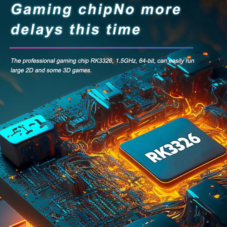 Portable Open Source GBA/FC Arcade Handheld Game Console, Size: 128G(Transparent Red) by bashfashion