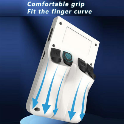 Portable Open Source GBA/FC Arcade Handheld Game Console, Size: 128G(Transparent Blue) by bashfashion