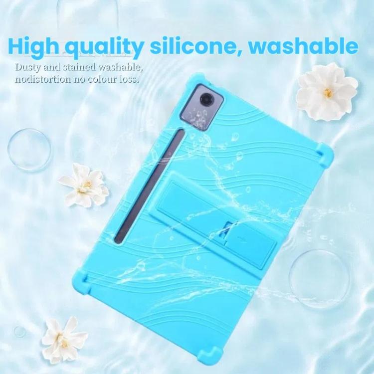 For Lenovo Idea Tab Pro Shockproof Silicone Tablet Protective Case With Holder(Red) by bashfashion