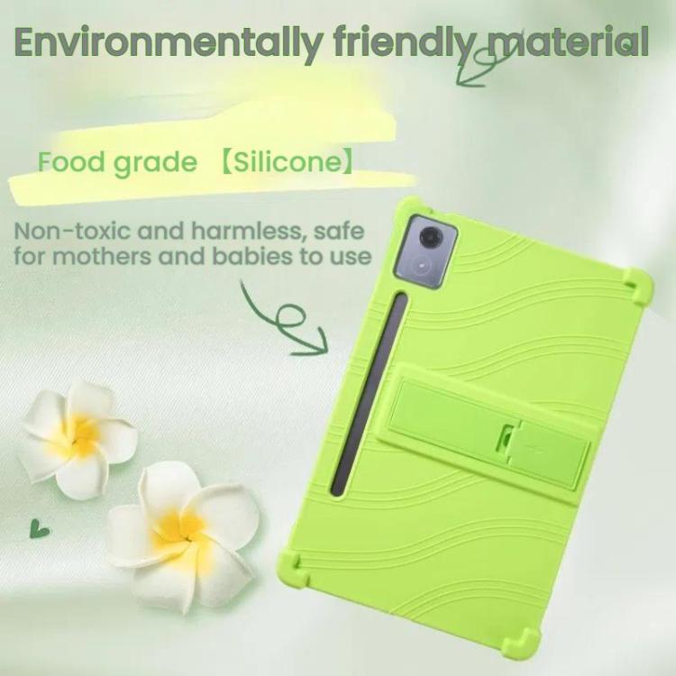 For Lenovo Idea Tab Pro Shockproof Silicone Tablet Protective Case With Holder(Red) by bashfashion