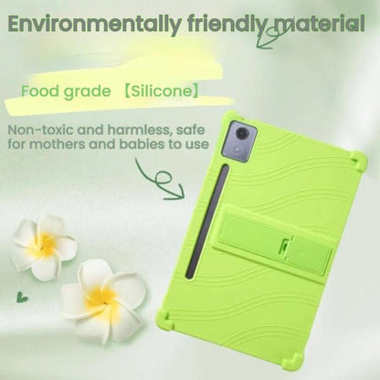 For Lenovo Idea Tab Pro Shockproof Silicone Tablet Protective Case With Holder(Red) by bashfashion