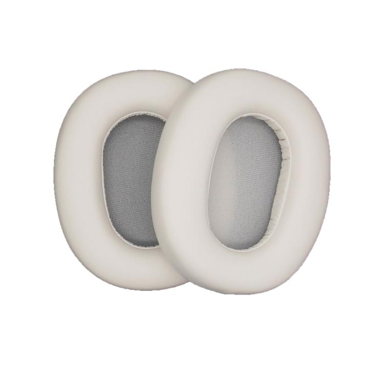 For Edifier W830NB 1pair Bluetooth Headset Leather Sponge Cover Earmuffs(White) by bashfashion