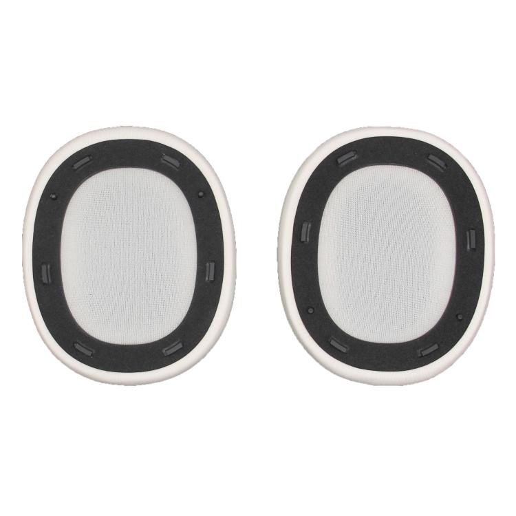 For Edifier W830NB 1pair Bluetooth Headset Leather Sponge Cover Earmuffs(White) by bashfashion