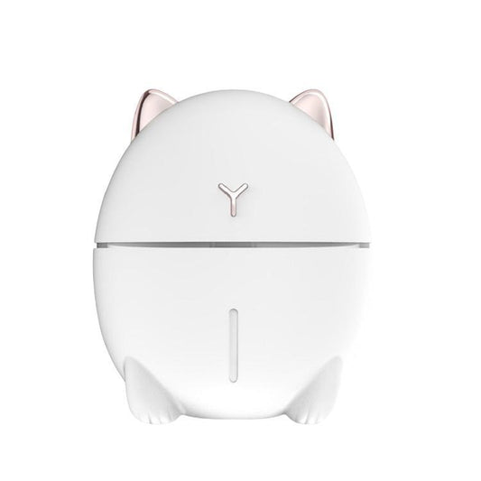 Cute Cats Portable Humidifier Mini USB Home Mute Bedroom Office Desktop Air Humidifier(White) by bashfashion