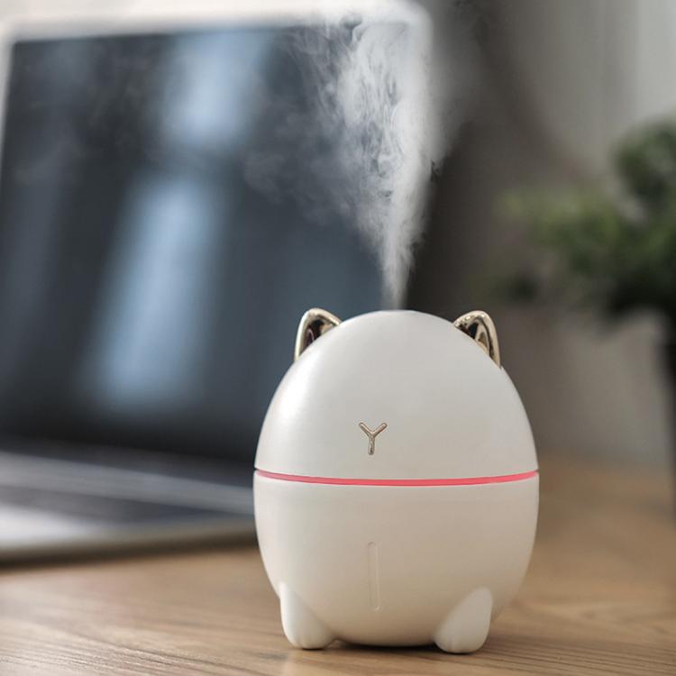 Cute Cats Portable Humidifier Mini USB Home Mute Bedroom Office Desktop Air Humidifier(Pink) by bashfashion