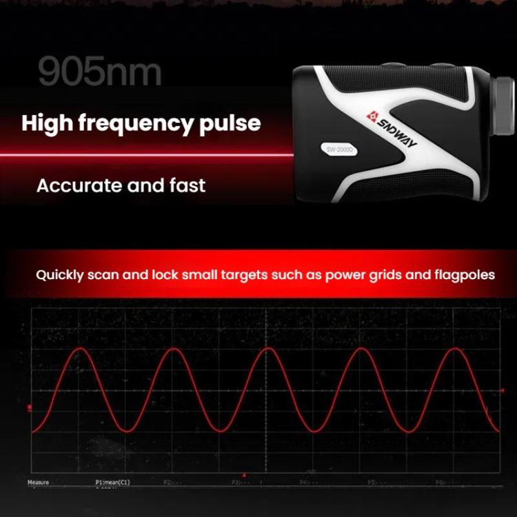 SNDWAY SW-1500D 1500M Handheld OLED Rangefinder Telescope Golf Rangefinder by SNDWAY