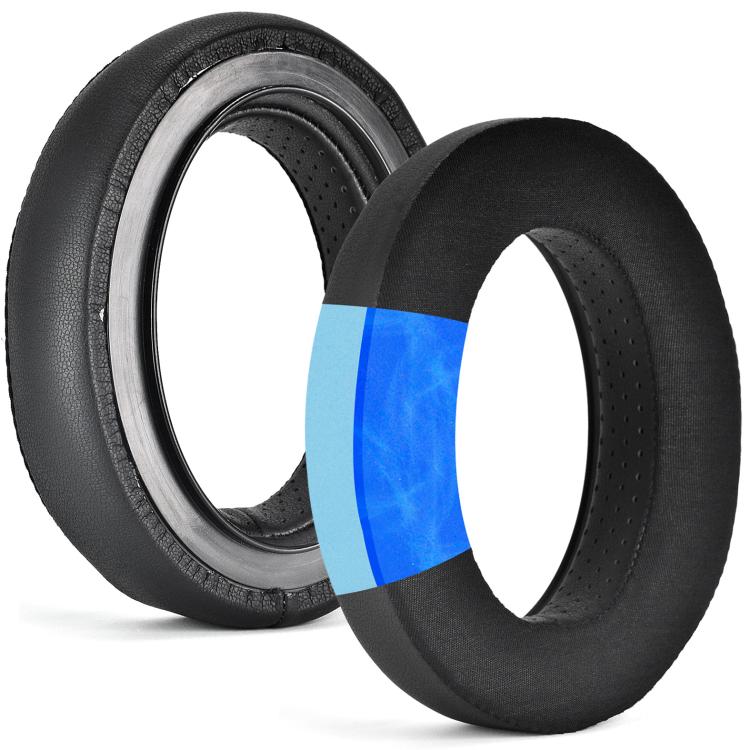 1pair Ice Feeling Earpads For Sennheiser HD650, HD660 S, HD600, HD580, HD565, HD545, HD535 Replacement Earmuffs(Black) by bashfashion