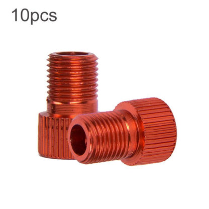 10pcs ZTTO Mountain Road Bicycle Presta To Schrader Valve Converter Kit(Red) by ZTTO
