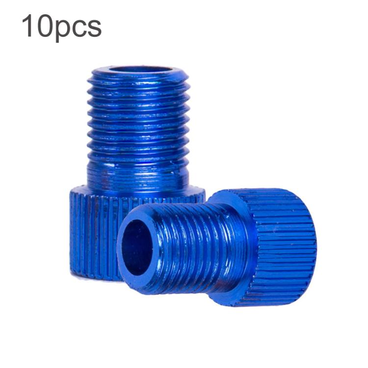 10pcs ZTTO Mountain Road Bicycle Presta To Schrader Valve Converter Kit(Blue) by ZTTO