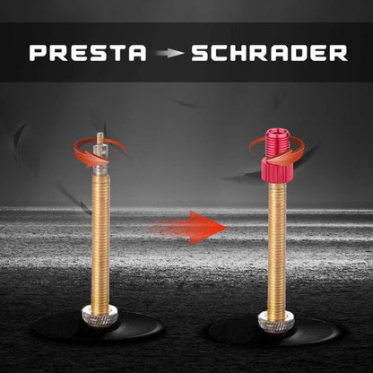 10pcs ZTTO Mountain Road Bicycle Presta To Schrader Valve Converter Kit(Red) by ZTTO