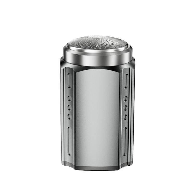 Portable Electric Shaver for Men with LCD Display – Travel-Friendly Mini Shaver, USB Type-C Fast Charging, Waterproof & Washable Design, Style: 6-blade Head Dark Metallic Gray by bashfashion